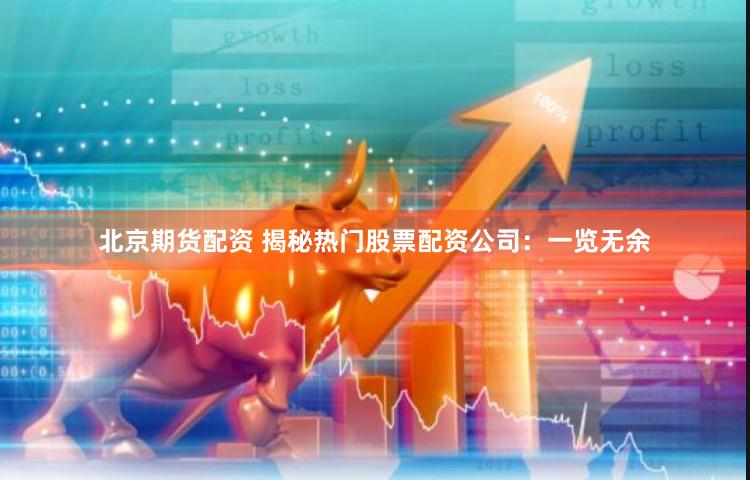 北京期货配资 揭秘热门股票配资公司：一览无余